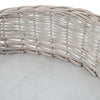 Natural Wicker Pet Bed Handmade Raised Cat Dog Sofa Couch - Cushion Optional