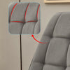 2 Pcs Brown Faux Leather/PU/ Velvet Dining Chairs Lint Chair Padded Dining Room