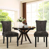 2x Crushed Velvet Dining Chairs Knocker Back/Ring Back Padded Seat Kitchen Chair