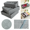3 Pack Storage Drawer Divider Fordable Box Organiser Tidy Socks Bra Underwear UK