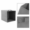 8PCS Grey Foldable Storage Collapsible Box Home Clothes Organizer Fabric Cube UK
