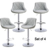 4pcs Grey MADRID Gas Lift Faux Leather Bar Stools Home Kitchen Breakfast Bar etc