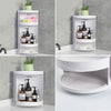 Rotatable Corner Shower Caddy Rack Storage Cabinet Soap Shelf Bathroom Organiser