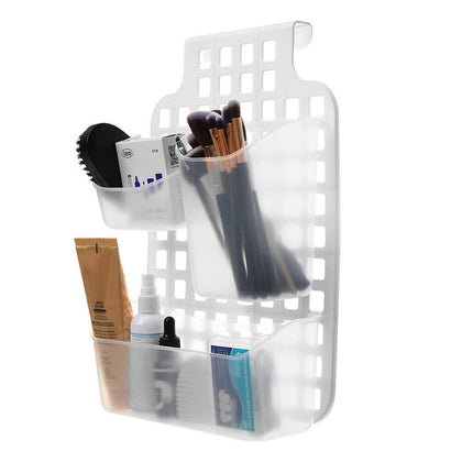 3 Section Plastic Basket Shower Caddy Hanging Rack Tidy Shelf Organiser Storage