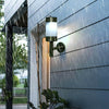 Outdoor Garden Solar Powered Outdoor Wall Lights Stainless Steel Shed Fence