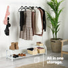 Heavy Duty Clothes Rail Rack Garment Hanging Display Stand Shoes Storage Shelves