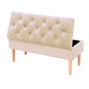 Storage Bench Ottoman Velvet Upholstered Tufted Bedroom Pouffe Stool Piano Seat