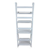 4 Tier White Ladder Shelving Unit Display Stand Book Shelf Wall Rack Storage