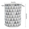 Washing Dirty Clothes Laundry Basket Canvas Baby Toy Hamper Bin Storage Bag Box