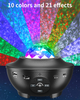 LED Galaxy Projector Lamp Starry Sky Night Light Ocean Star Party Speaker Remote