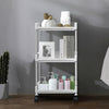 3-Tier Kitchen Storage Trolley Cart Storage Tower Rack Bathroom with Shelf Wheel