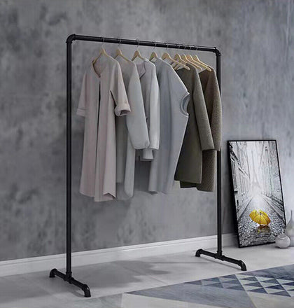 Heavy Duty Clothes Rail Rack Hanging Garment Display Stand Storage Shelf Black