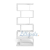 Wood Bookcase Bookshelf S Shape 6 Tier Shelves Free Standing Shelving Storage