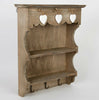 Vintage Style Wall Unit Shelf Storage Cupboard Cabinet Key Hooks, Spice Rack