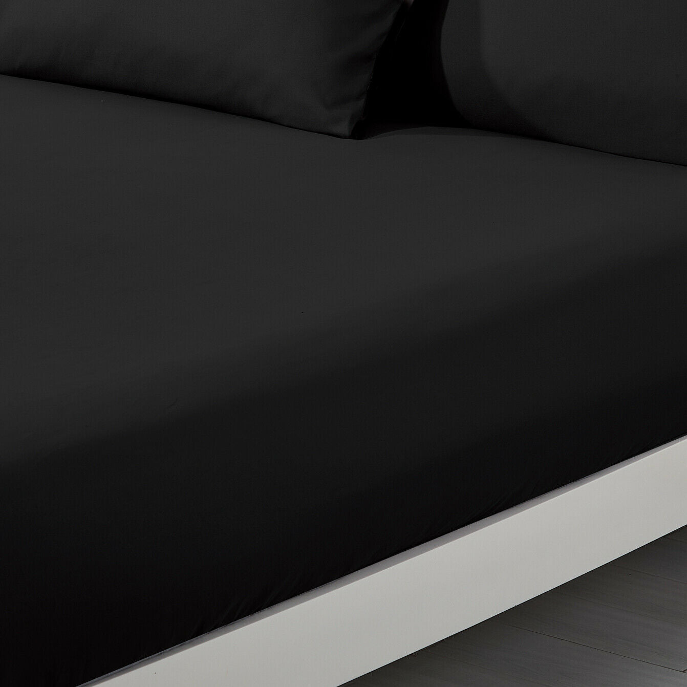 Plain Duvet Cover & Pillowcase Reversible Bedding Set or Fitted Sheet