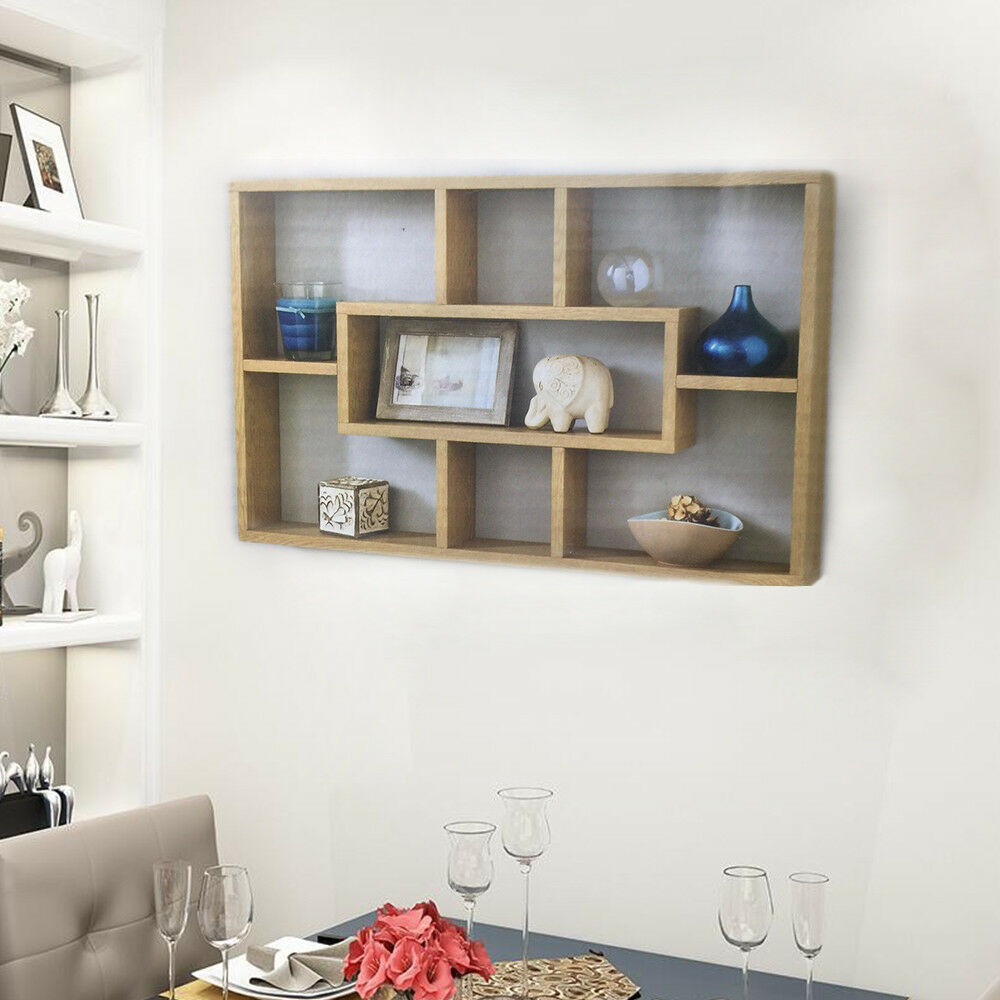 Stylish Space Saving Floating Wall Shelves Display Shelf Bookshelf Storage Unit