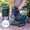 Folding Garden Kneeler Bench Stool EVA Pad Seat Gloves+Two Extra Thicken Pouch