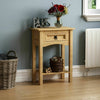 SALE Corona 1 Drawer Console Table Mexican Solid Pine Waxed Rustic Finish