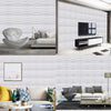 12/24PCS PVC 3D Wall Panel Wallpaper Ceiling Tile Cladding Cover Bedroom Decor