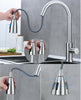 Modern Kitchen Sink Mixer Taps Pull Out Single Lever Chrome Brass Spray Mono Tap