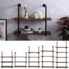 Black Metal Wall Shelf Wall Mounted Diaplay Shelf Living Room Bedroom