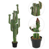 5FT/150cm Tall Artificial Cactus with Pot Realistic Tropical Plant Premium Green