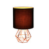 Modern Iron Table Lamp Bedside Light Geometric Desk Lamp Decor with Shade UK