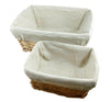 Storage Wicker Willow Baskets Natural Lining Make your own Gift Hamper