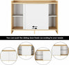 Cabinet Cupboard sideboard TV Unit Storage Shelves Cupboard Wooden W/ Doors