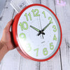 12inches Decorative Wall Clock Luminous Clock for Living Room