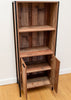 Stretton 2 Door Bookcase Storage Cabinet Shelving Display Sideboard Rustic Oak