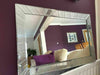 Sparkl Silver Starburst Wall Mirror Frame Glass Living Room Lounge Bedroom 40x60