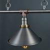 Industrial Retro 3 Way Pendant Light Suspended Metal Ceiling Lamp + LED Bulbs