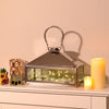 Windproof Garden Candle Lantern Hanging Tea Light Holder Stainless Steel Glass