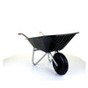 85L Plastic Wheelbarrow Heavy Duty Outdoor Garden Equestrian Inflatable Tyre