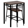 Breakfast Bar Dining Table and 2 High Chairs Stools Kitchen Dining Room Modern