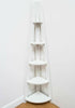 5 Tier Ladder Corner Bookcase Shelving Rack Display Organiser White* LTAD