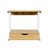 2 Tier Microwave Rack with Drawer Kitchen Shelf Holder Storage Organizer Stand