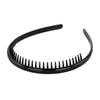 Neutral Black Spiral Wave Hair Band Toothed Headband Sports Women Men