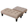 Soft Large Footstool Chesterfield Button Seat Bench Chair Ottoman Pouffe Stool