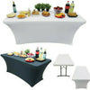 Rectangular Stretch Tablecloth Spandex Tight Table Cover Wedding Party Buffet