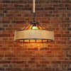 Vintage Retro Industrial Loft Hemp Rope Iron Pendant Ceiling Light Retro Lamp UK