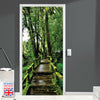 Greenery Way - Self-adhesive Good Quality Door Mural 90cm Width UK door Size
