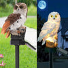 Owl Solar Powered Garden Light LED Outdoor Ornament Lawn Waterproof Novelty Lamp