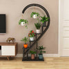 5Tier Half Heart Shape Shelving Shelf Plant Storage Display Metal Stand Bookcase