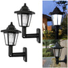 2X SUPER BRIGHT SOLAR POWERED DOOR FENCE WALL LIGHTS LED OUTDOOR GARDEN LIGHTING