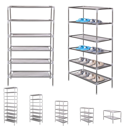 2/6/10 TIER SHOE STORAGE RACK ORGANISER CABINET SHELF F/ 6/18/30 PAIRS New