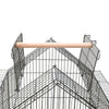 139cm Large Rolling Parrot Cage Open Playtop Bird Cage for Small Bird Parakeet