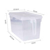 4 x Fridge Box Holder Kitchen Organiser Food Cupboard Storage Container with Lid