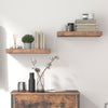 HOOBRO Floating Shelves Set of 2 Bookshelf Wall Mounted Shelves Storage Shelves